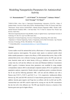 Modelling nanoparticles parameters for antimicrobial activity