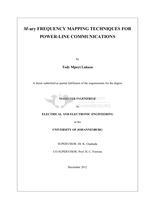 M-ary frequency mapping techniques for power-line communications