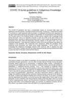 COVID-19 burial guidelines in Indigenous Knowledge Systems (IKS)