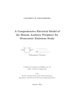 A comprehensive electrical model of the human auditory periphery for otoacoustic emissions study
