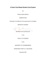 A smart card based student card system