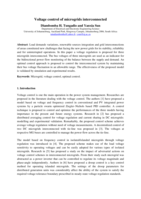 Voltage control of microgrids interconnected