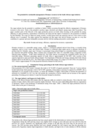 The potential for sustainable management of biomass resources in the South African sugar industry