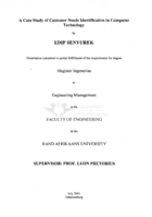 A case study of customer needs identification in computer technology