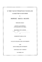 "At risk" youths' perception of schooling : a case study in Kathorus