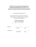 The efficacy of the combination of Nigersan (R) 4X, Citrokehl (R) 10X/30X/200X and Recarcin (R) 4X in the treatment of symptoms experienced with endometriosis