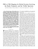 PSK to CSK mapping for hybrid systems involving the radio frequency and the visible spectrum
