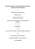 Information security risk management: a holistic framework.