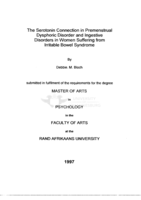 The Serotonin connection in premenstrual dysphoric disorder and ingestive disorders in women suffering from irritable bowel syndrome