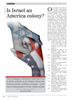 Is Israel an America colony?