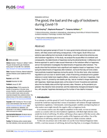 The good, the bad and the ugly of lockdowns during Covid-19