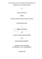 A strategy for teacher involvement in curriculum development