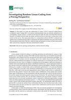 Investigating random linear coding from a pricing perspective