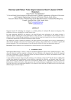 Thermal and flicker noise improvement in short-channel CMOS detectors