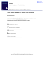 Covid-19 and the Return of the State in Africa