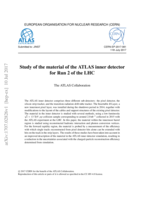 Study of the material of the ATLAS inner detector for Run 2 of the LHC