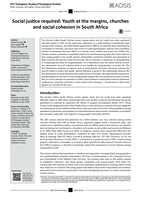 Social justice required : Youth at the margins, churches and social cohesion in South Africa