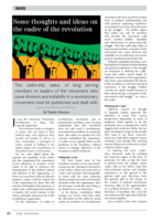Some thoughts and ideas on the cadre of the revolution