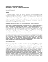 Humanities, citations and currency : hierarchies of value and enabled recolonisation
