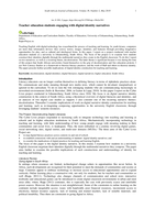 Teacher education students engaging with digital identity narratives