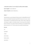 ‘I will not share my partner’ : the ‘care of the self’ in an HIV prevention campaign