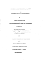 Outcomes-based instructional planning in economic and management sciences