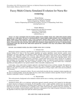 Fuzzy multi-criteria simulated evolution for nurse re-rostering
