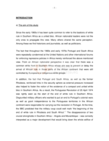 Political relations between Portugal and South Africa from the end of the second World War until 1974