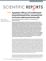 Apoptotic efficacy of multifaceted biosynthesized silver nanoparticles on human adenocarcinoma cells