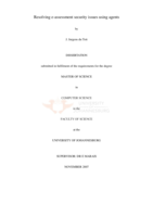 Resolving e-assessment security issues using agents