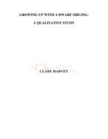 Growing up with a dwarf sibling: a qualitative study