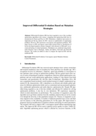 Improved differential evolution based on mutation strategies