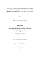 Tourism development strategies : Thailand's lessons for South Africa