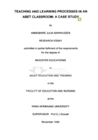 Teaching and learning processes in an ABET classroom