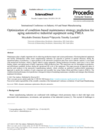 Optimization of condition-based maintenance strategy prediction for aging automotive industrial equipment using FMEA