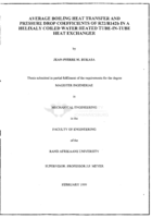 Average boiling heat transfer and pressure drop coefficients of R22/R142b in a helixaly coiled water heated tube-in-tube heat exchange