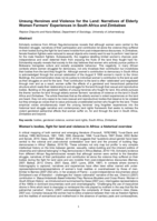 Unsung heroines and violence for the land : narratives of elderly women farmers’ experiences in South Africa and Zimbabwe