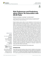 Risk preferences and predictions about others: no association with 2D:4D ratio