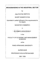 Broadbanding in the industrial sector