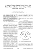 A study of improving the power factor of a three-phase induction motor using a static switched capacitor
