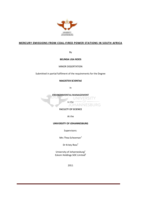Mercury emissions from coal-fired power stations in South Africa