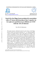 Search for the Higgs boson produced in association with a W boson and decaying to four b-quarks via  two spin-zero particles in pp collisions at 13 TeV with the ATLAS detector