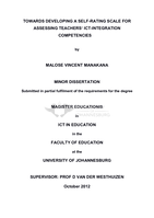 Towards developing a self-rating scale for assessing teachers’ ICT-integration competencies