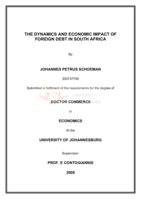 The dynamics and economic impact of foreign debt in South Africa