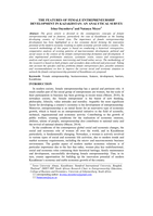 The features of female entrepreneurship development in Kazakhstan : an analytical survey