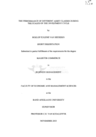 The performance of different asset classes during the stages of the investment cycle
