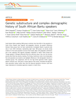 Genetic substructure and complex demographic history of South African Bantu speakers