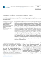 A review of plastic waste management practices: What can South Africa learn?