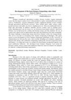 Development of the loose biomass briquetting value chain