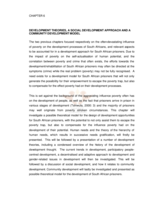 Paradigm for the development of South African prisoners in the post-apartheid dispensation.